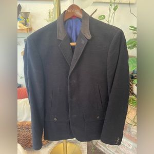 UNIQUE Ted Baker blazer style coat SUPER SOFT SUEDE gorgeous details size 3 NEW